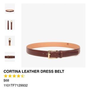 Cortina Leather Dress Belt